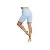 Nike Zenvy Air Series Solid Color Logo Tight Fitness Shorts Women shorts Light-Military-Blue DQ6004-441