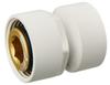 Duo - Plex Fitting for Steel Pipe Gw1/2" X Gwm22 X 1.5 White Luxrad 2 Pieces