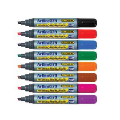 Artline Whiteboardpenna 5mm Mejsel Assorterad (12pk)