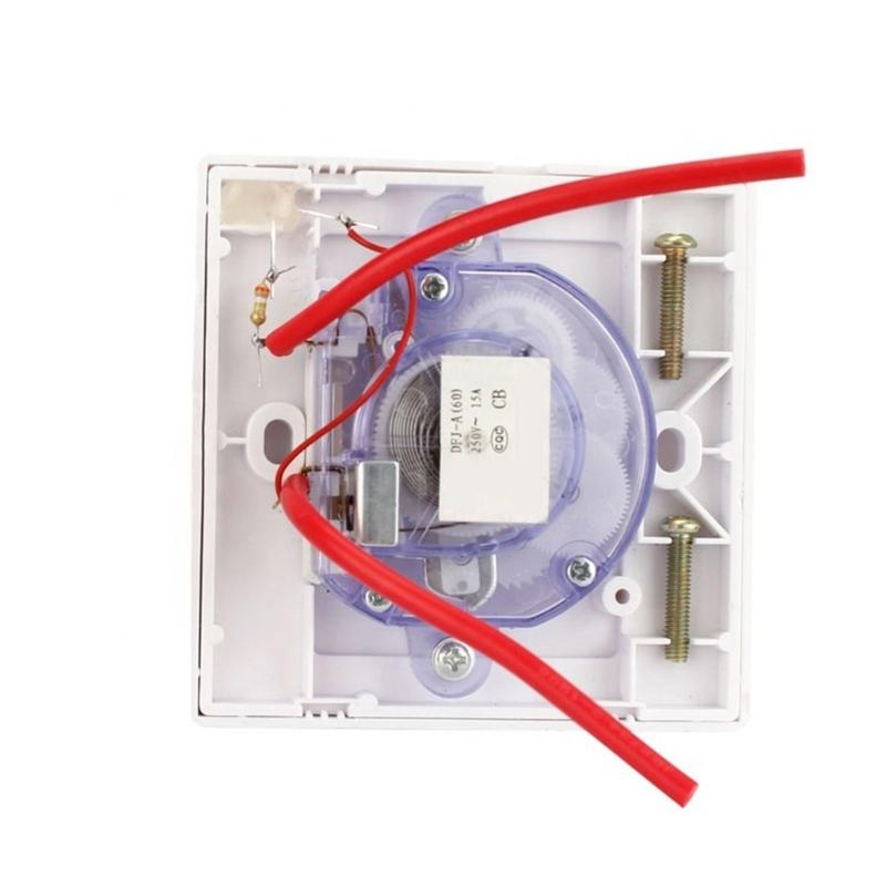 15A Mechanische Countdown-Timer-Schalter 86 Panel Digitale Zeit-Countdown-Steuerung für Lüfter, Warmwasserbereiter, Pumpe