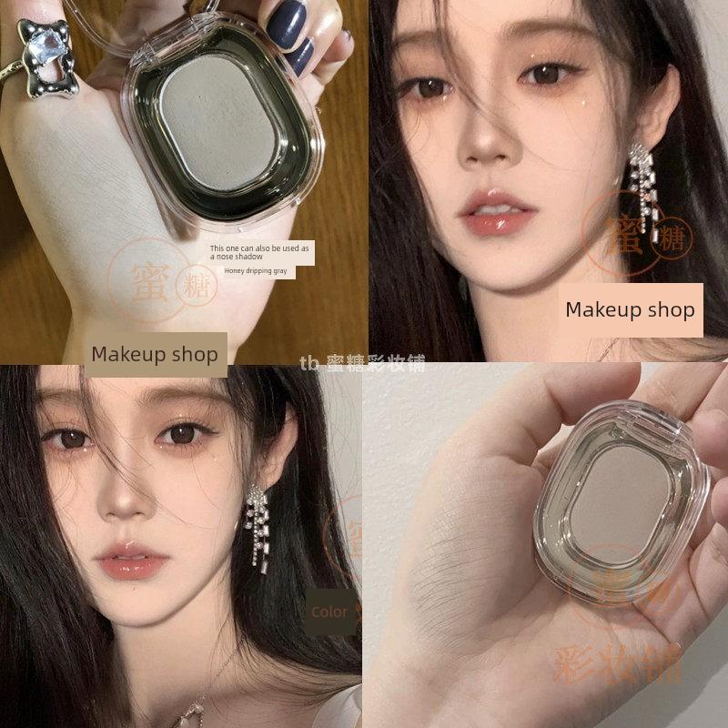 Novice-Friendly Mint Fresh Spring-Summer Green Leaf Green Apple Shimmering Green Micro-Glitter Cantaloupe Single Color Eyeshadow