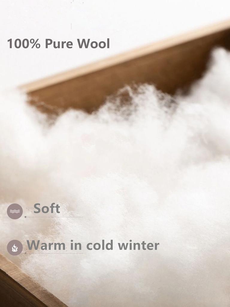 Women's Winter 100% Wool Twisted Short Fingerless Gloves Warm Knitted Half-Finger Sleeves Solid Color Hiking Wrist Guards