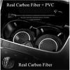 A set of 2 high-quality anti-slip elastic long-lasting Mats Made of real carbon fiber for In-car Cup Holders