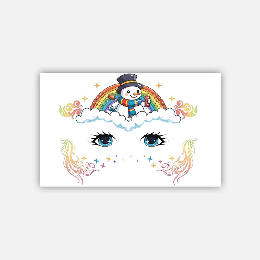 Tattoo Stickers Waterproof Women Lasting Cute Personality Christmas Makeup Face Stickers Tattoo Stickers