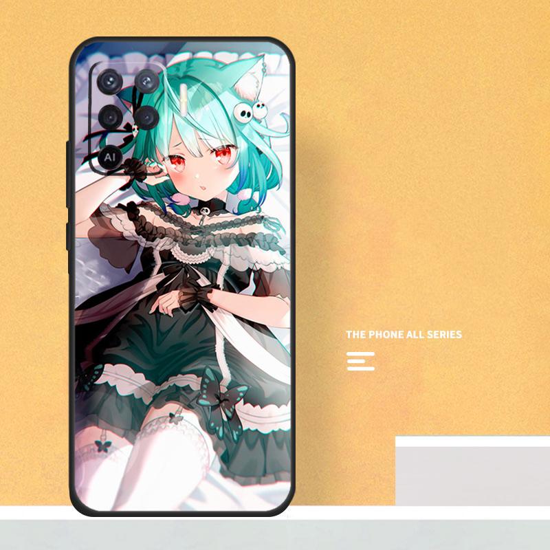 Uruha Rushia Hololive Girl Case For Oppo A5 A6 Pro A16 A76 A96 A17 A57 A40 A60 A80 A98 A58 A78 A18 A38 A54 A74 A94 A15