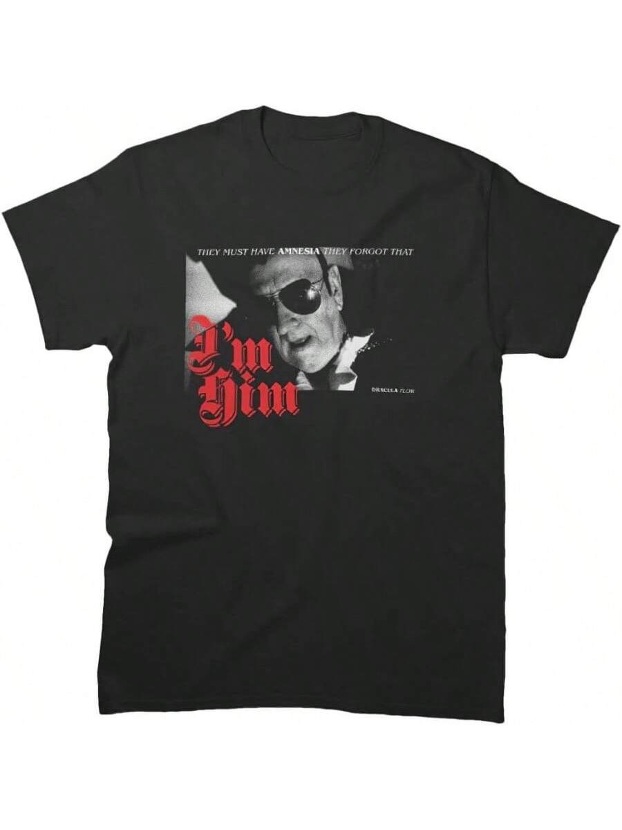 

Unisex Shirt They Cotton Forgot Friends That Sleeve I m Tee Him Birthday Dracula Flow T-Shirt Gift For Men Women Multicolor, Small-5X-Large XXXXXL чорний