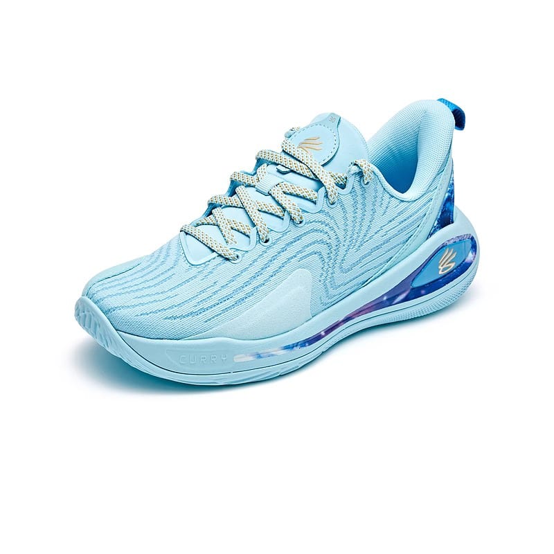 Under Armour Curry Flow 12 Rutschfest Niedrig geschnitten Kinder Basketballschuhe Blau Unisex 3028501-494