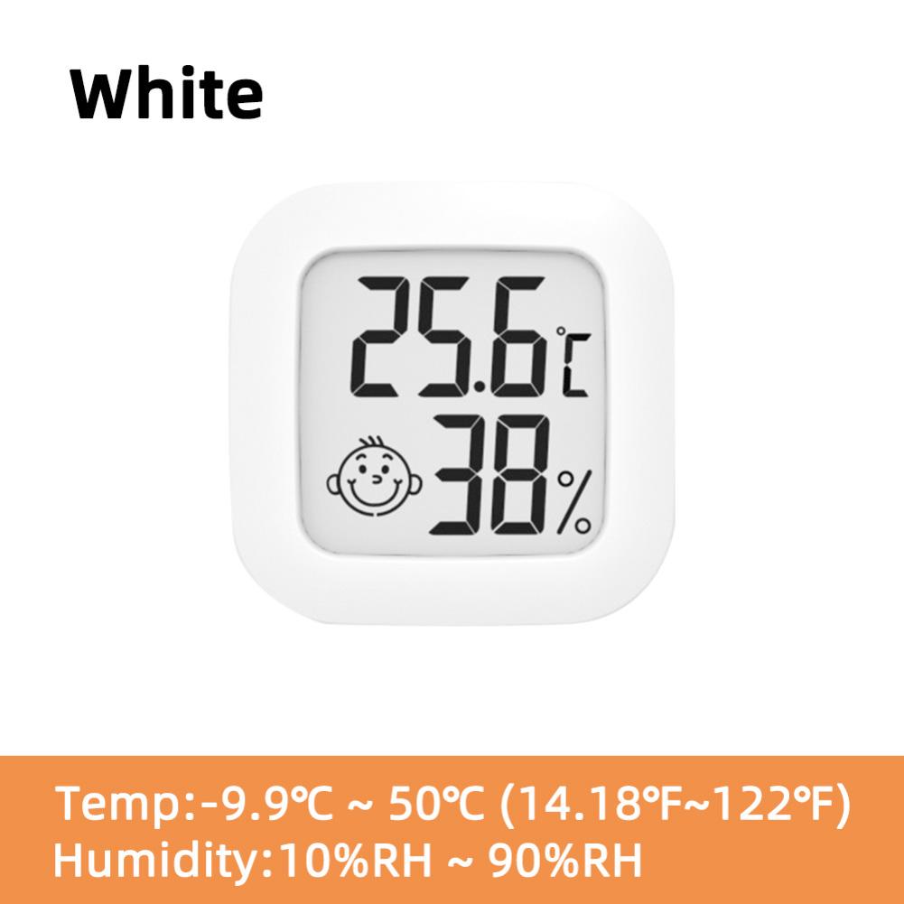 Mini Smiling Face Electronic Temperature And Humidity Meter Home Office LCD Temperature And Humidity Measuring Instrument