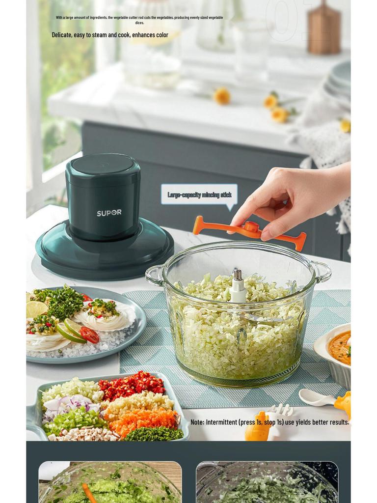 Supor JRD05-U Multi-functional Meat Grinder & Blender 1.75L - Food Processor, Baby Food Mincer, Vegetable Chopper