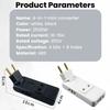 Foldable 4 in 1 EU Travel Adapter – Wall Outlet Extender with AC Sockets & Power Converter