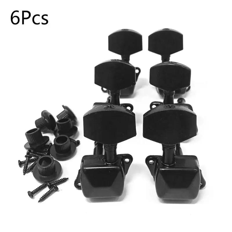 6pcs/set Guitar String Tuning Pegs Guitar String Button Tuner Machine Heads 3 Left and 3 Right Instrument Guitar Accessories