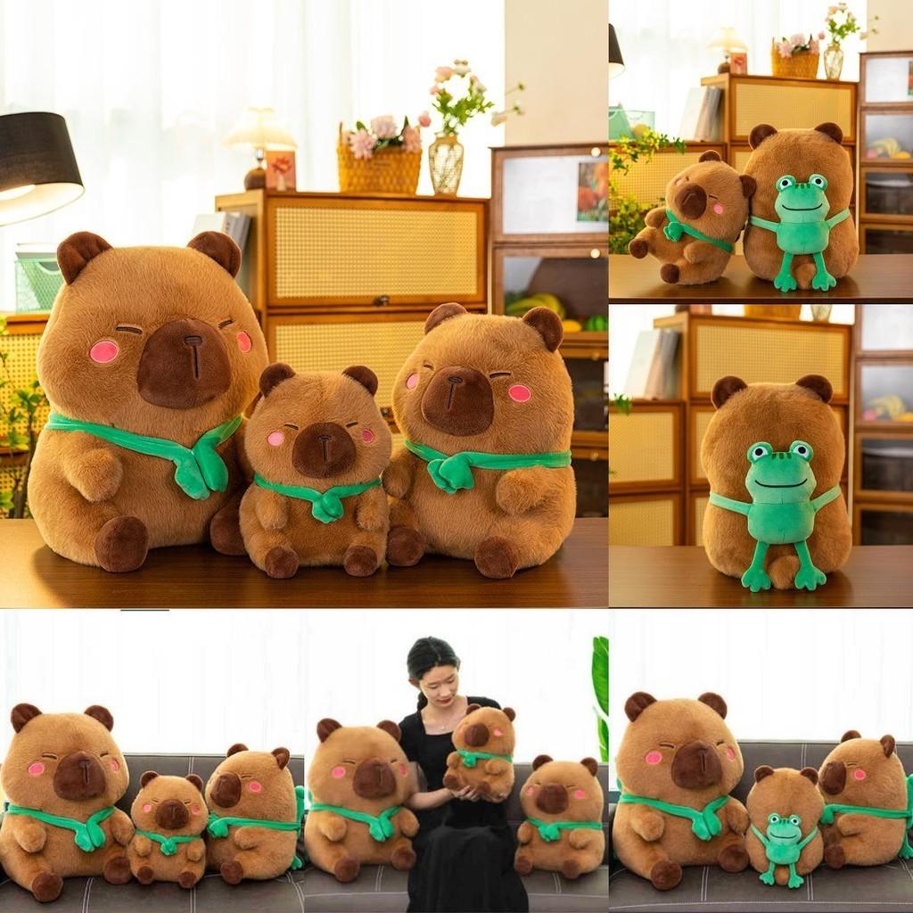 Charming Cute Cartoon Capybara Plush Animal Toy Adorable Kawaii Stuffed Doll