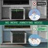 Yousheng 2 Pcs Window AC Unit Cover Air Conditioner Anti Drip Pad Noise Reduction Barrier AC Protector with Magnetic Backing for Indoor Bedroom Setup