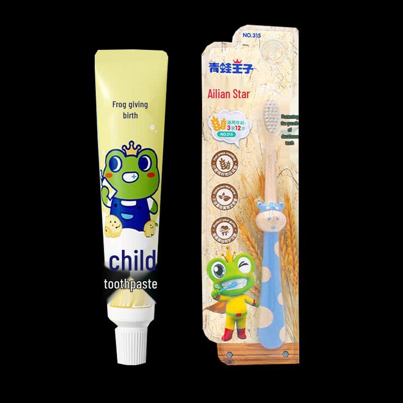 Frog Prince Lemon Children s Toothpaste & Toothbrush Set