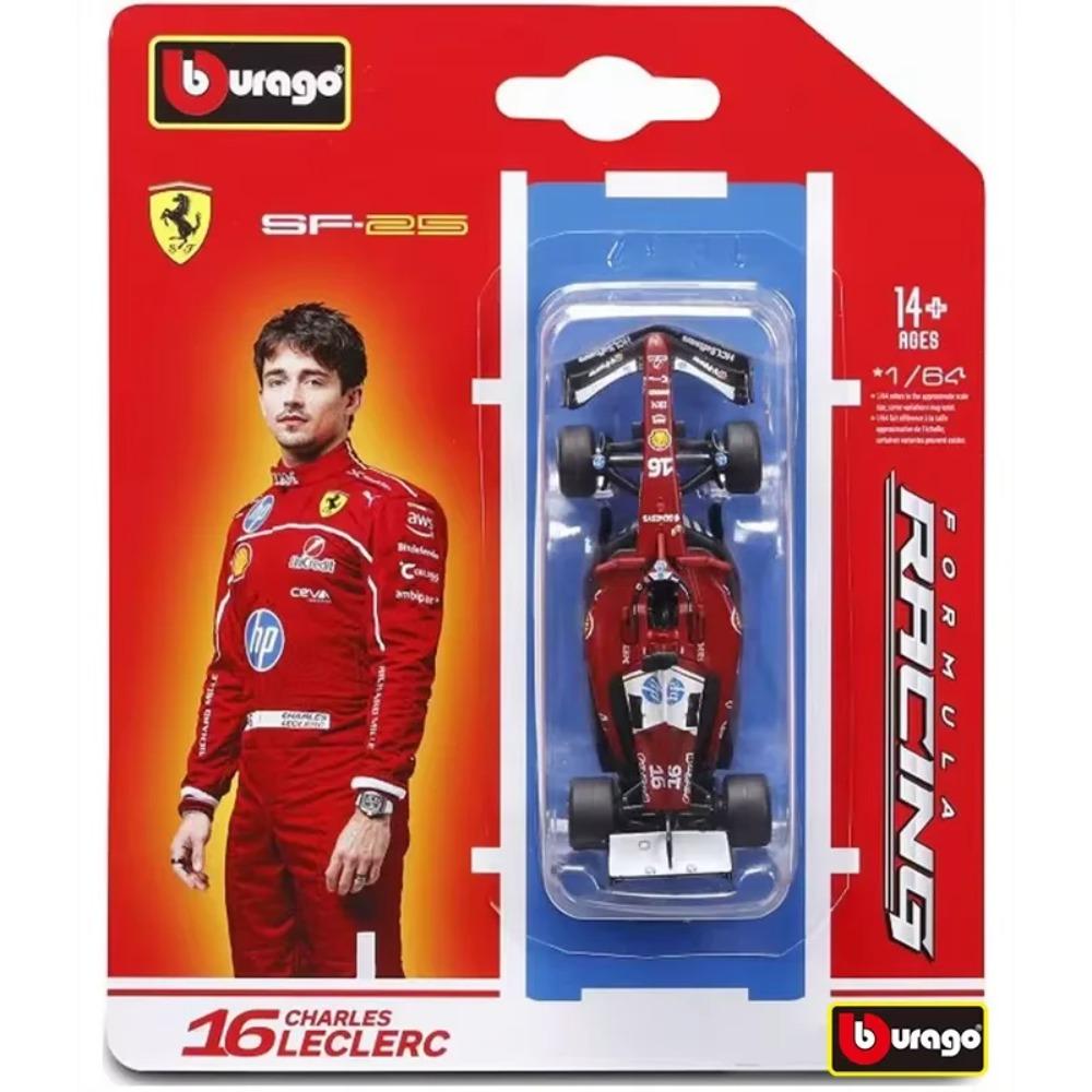 Bburago 1:64 2025 Seria F1 Ferrari Sf25 Red Bull Rb21 Melaren Mcl39 Stopowy Miniaturowy Model Ciśnieniowy Amg W16 E Zabawki