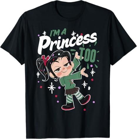 Wreck It Ralph 2 Princess Black TShirt S