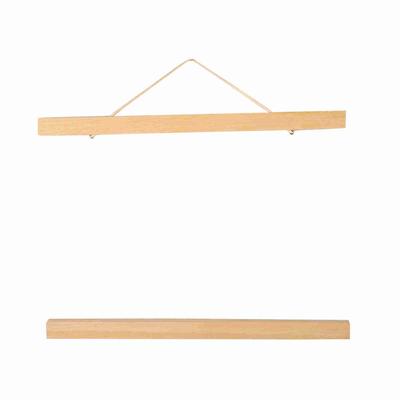 Ramă foto magnetică modernă din rumeguș, DIY, pentru postere, derulare, imprimeuri, cuier pentru lucrări de artă, din lemn alb, 30 cm