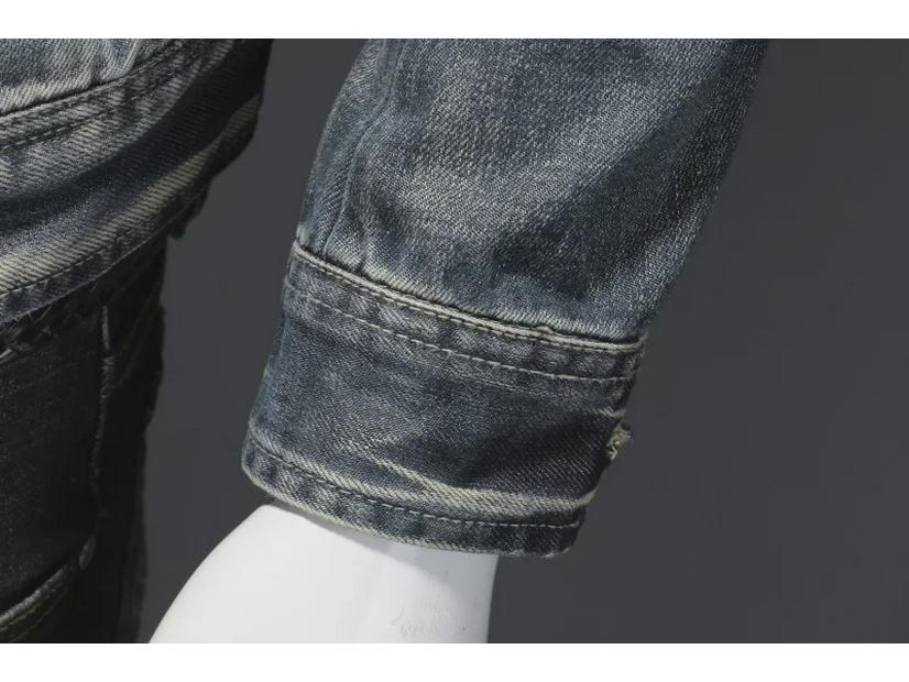 Marvel Venom Herren Retro Stehkragen Jeansjacke - Lässiger europäischer/amerikanischer Stil, Große Größe, Ideal zum Radfahren/Motorradfahren