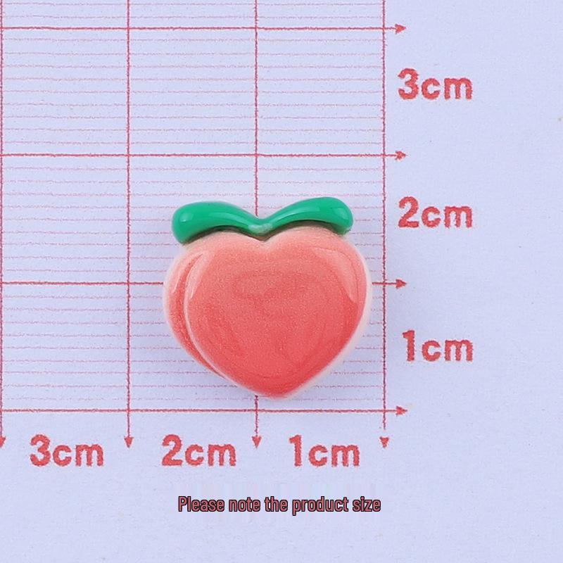 Cute Fruit Cartoon Resin Ornaments DIY Charm Kit for Crocs