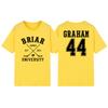 Briar University Graham 44 Hockey Zweiseitiges T-Shirt Briar U Hockey Romanze Tee Unisex Kurzarm T-Shirt Buchliebhaber Geschenk Shirt