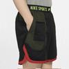 Nike Atmungsaktive Casual Sportshorts mit Farbblock und Logo Herren Unterteile Schwarz BV3250-010