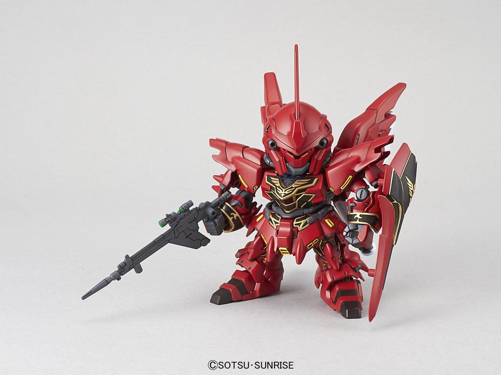 SD Gundam EX Standard Mobile Suit Gundam UC Sinanju Plastic Model Pre-Colored