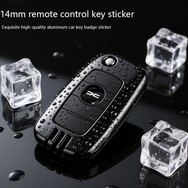 BGW1 14MM Remote car key  aluminum badge, decorative sticker For Dacia Duster Logan MCV Sandero Stepway Dokker Lodgy Car Accessories