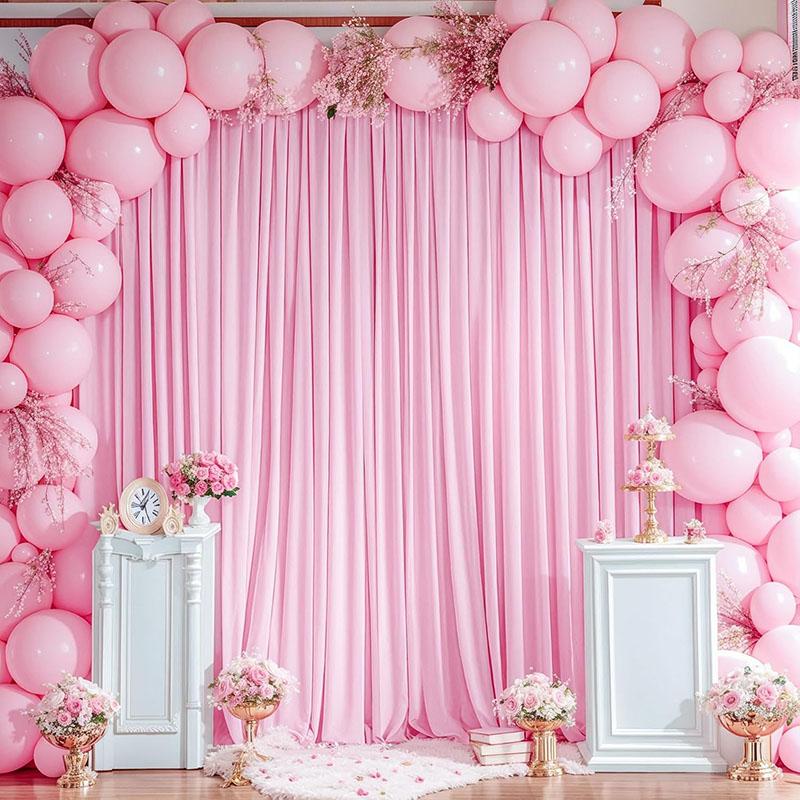 5x8/10ft Wedding Party Backdrop Drape For Parties, Photo Backdrop Drapes For Wedding Birthday Party Photography Background 1pcs