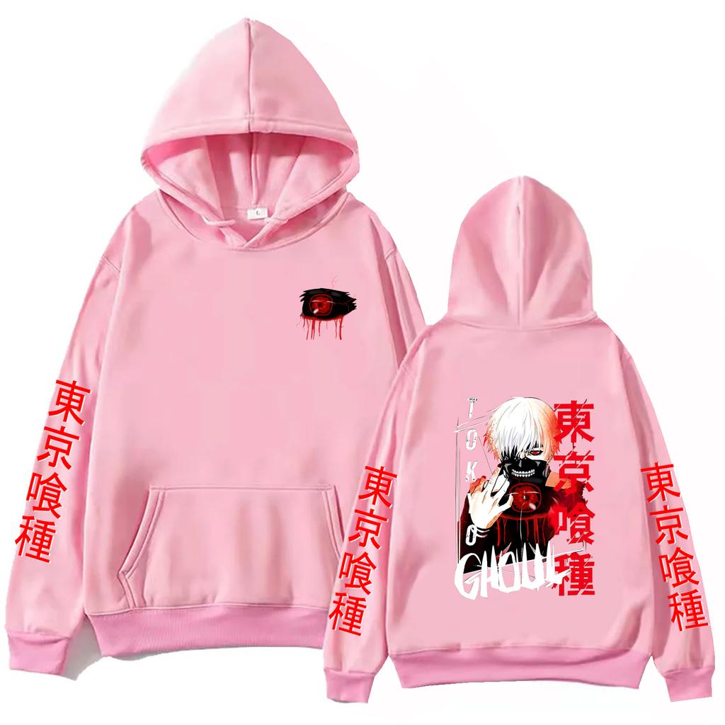 2025 Anime Tokyo Ghoul Ken Kaneki Hoodie Harajuku Pullover Tops Man Woman Sweatshirt Fans Gift