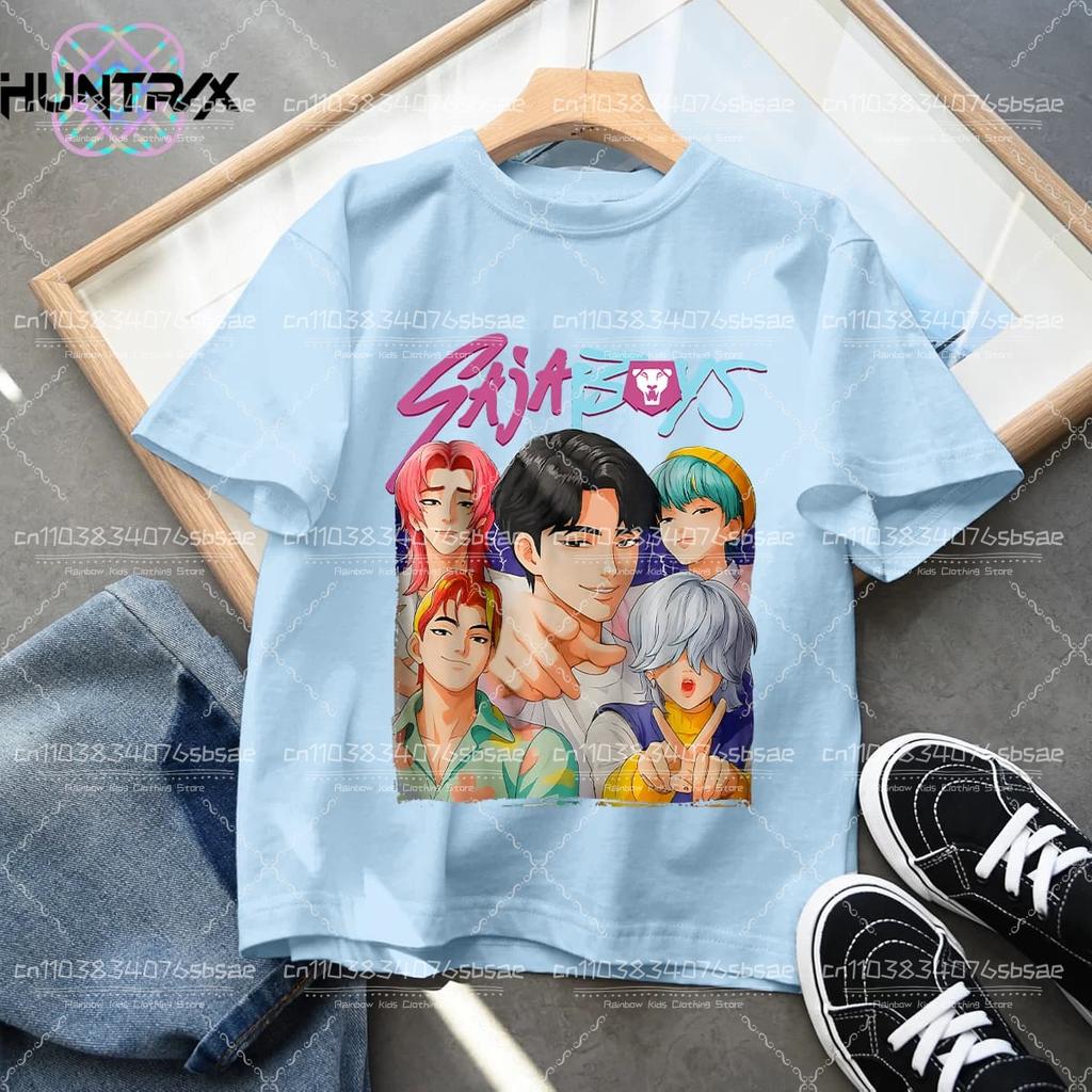 Hunte Cartoon Tee Shirt Harajuku Cool Kids T-shirts Cotton Summer Tops Outfits Gift Baby Girl Boy Clothes