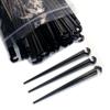 100 Pcs 11cm Irrigation Drip Support Stakes C- Shape Fixed Stems Holder Bracket for 4/7mm Drip Irrigation Pipe Inserting Ground