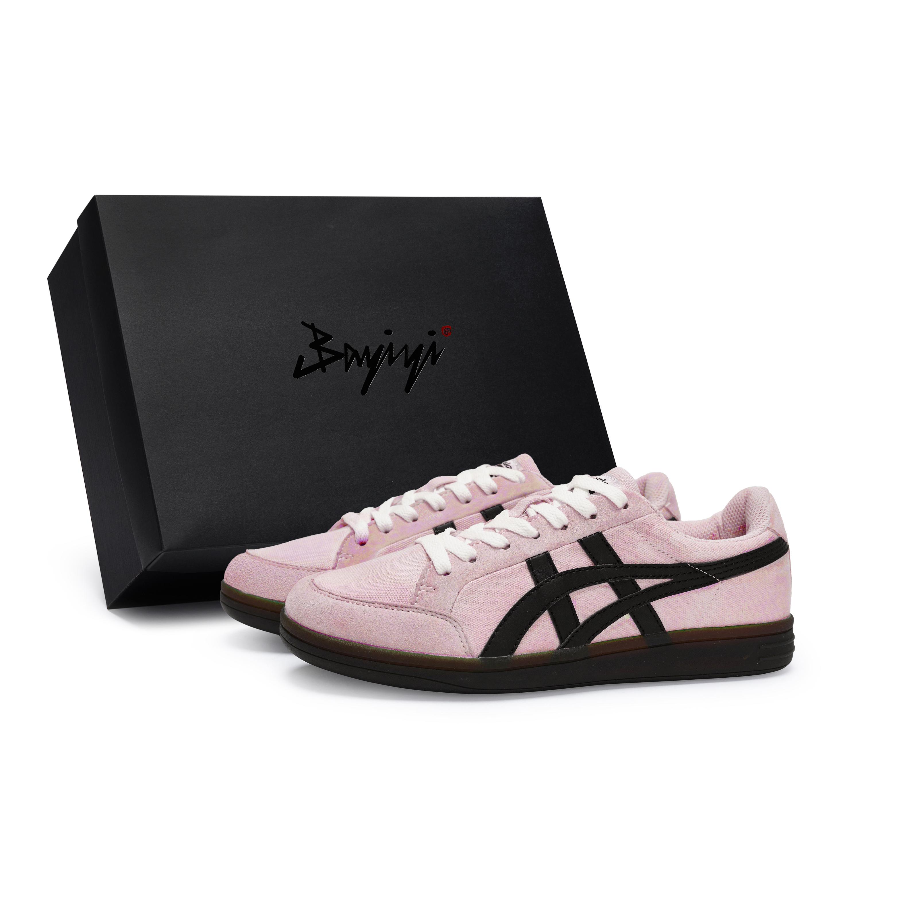 

Onitsuka Tiger Advanti Fabric Impact Resistant And Waterproof Low top Skateboard Shoes Unisex Pink Black 1183B799-101(Team80-SBOX) 40