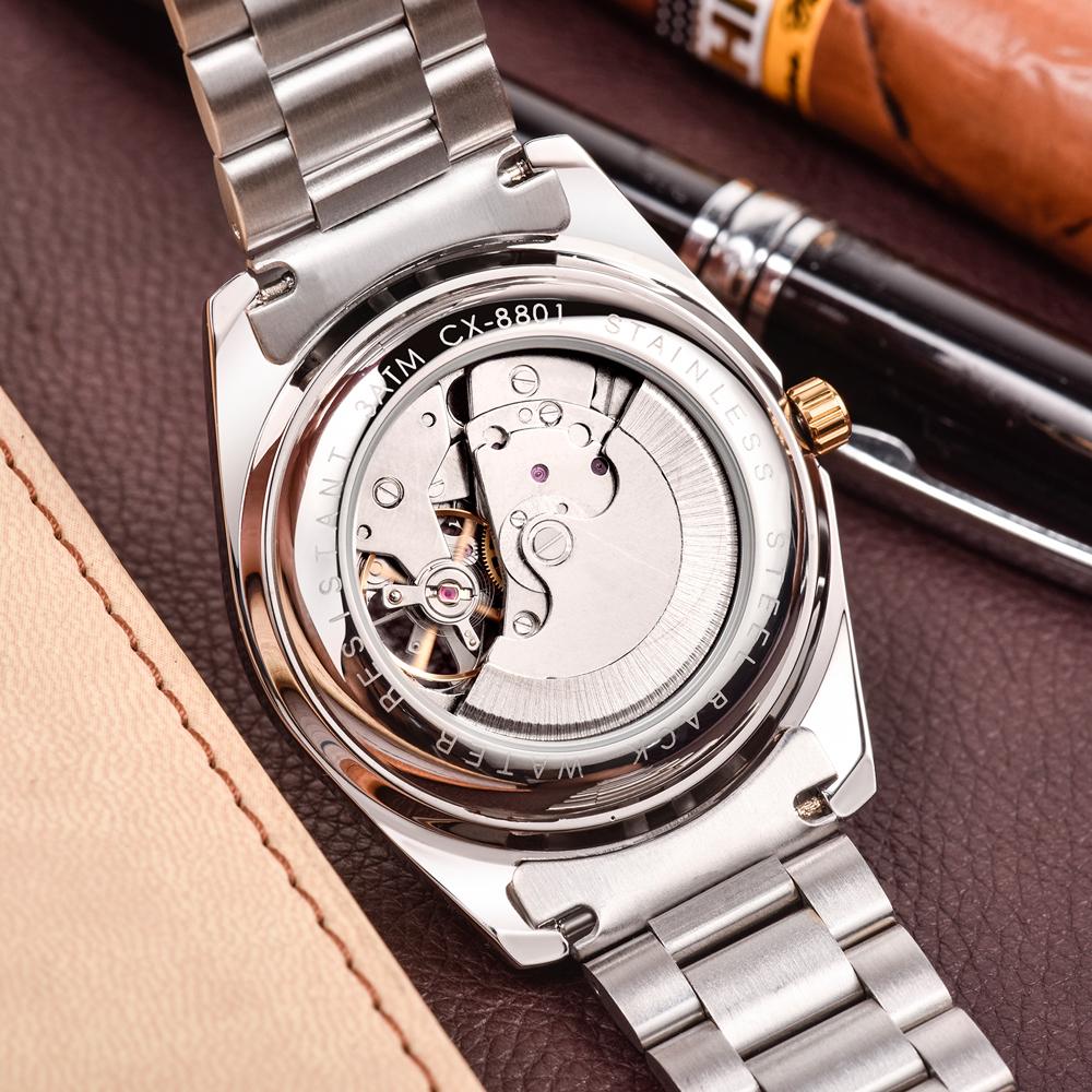 Chenxi Top Brand Business Luminous Men's Tourbillon Waterproof Wrist Full Stainless Steel Automatic Mechanical Business Watches
