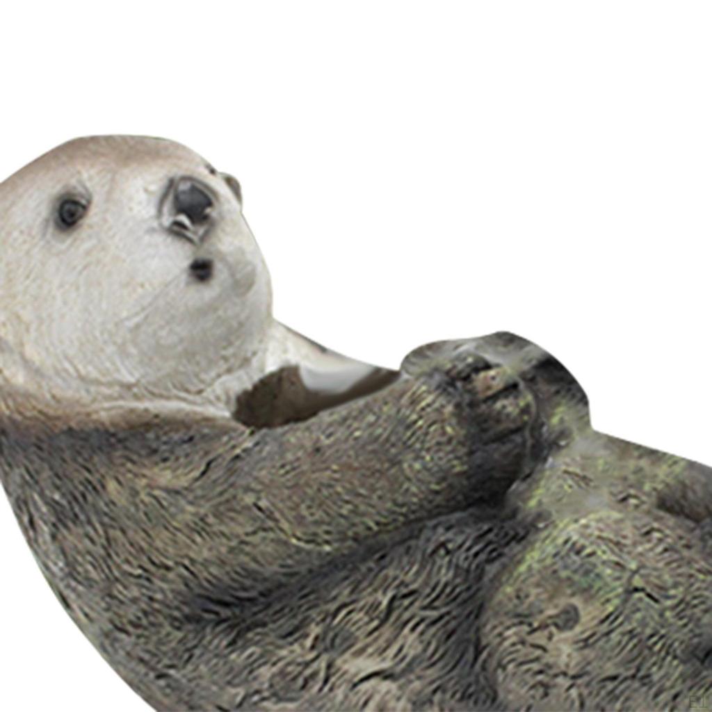 Otter Tape Dispenser Resin Funny Cute Novelty Gift Animal Figurine Roll Holder for School Desktop