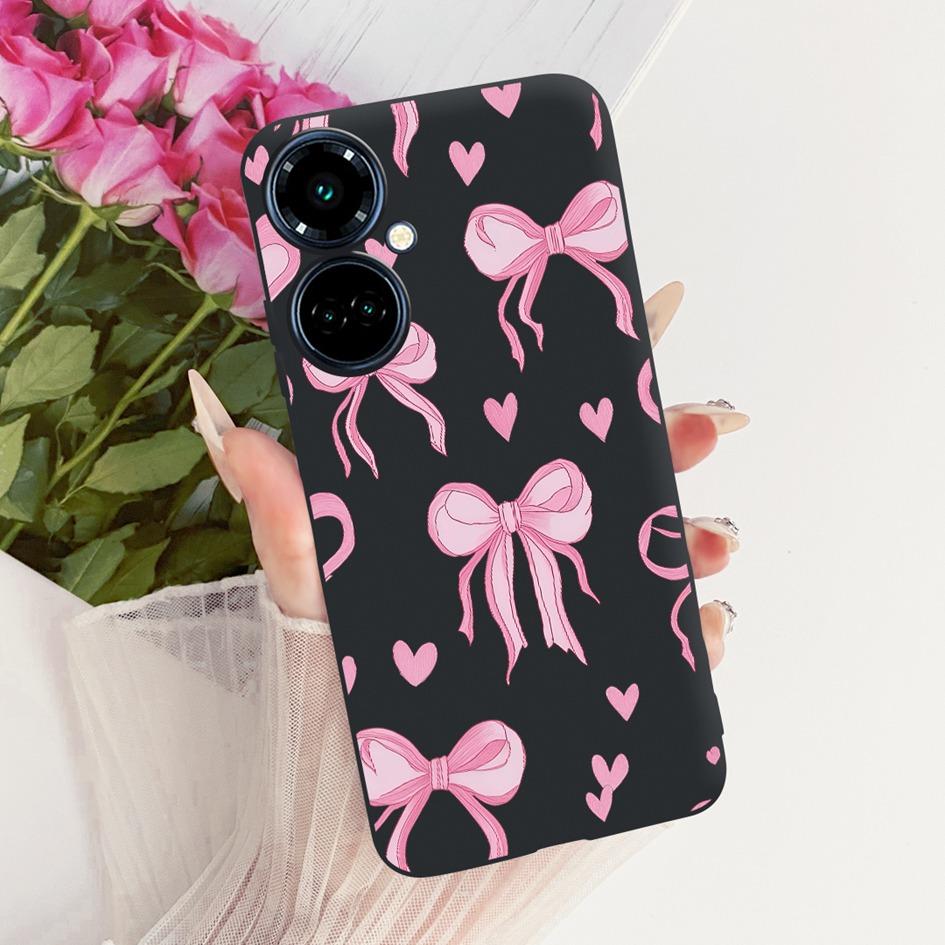 For Tecno Camon 19 Pro CI8 Case Camon19 Pro 5G CI7n Cover Pretty Butterfly Soft Silicone Black Cover For Tecno Camon 19 Neo Etui