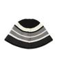 CAVISH Striped Knit Bucket Hat Black(Cv2Dsuab24A)