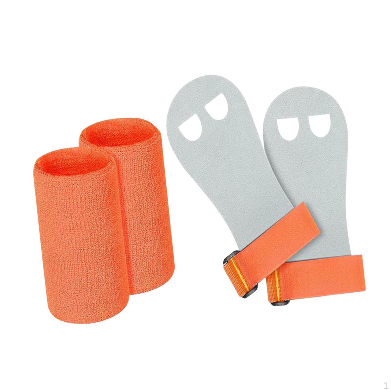 

Детские гимнастические рукоятки с регулируемой поддержкой запястья для тренировок на перекладине Orange L