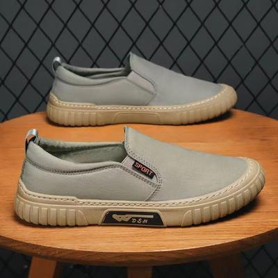 Men's Shoes Spring Cloth Shoes Men's Canvas Shoes Sports and Leisure Shoes Lazy Driving Cloth Breathable Labor Insurance Shoes