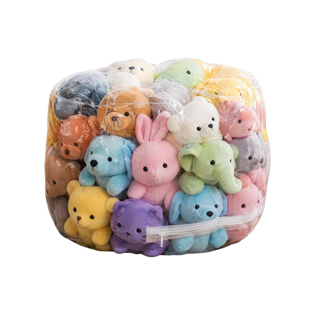 Clear Stuffed Animal Storage Bean Bag Transparent PVC Chair Cover Large Capacity Stuffed Storage Bag Cover Only & No Filler