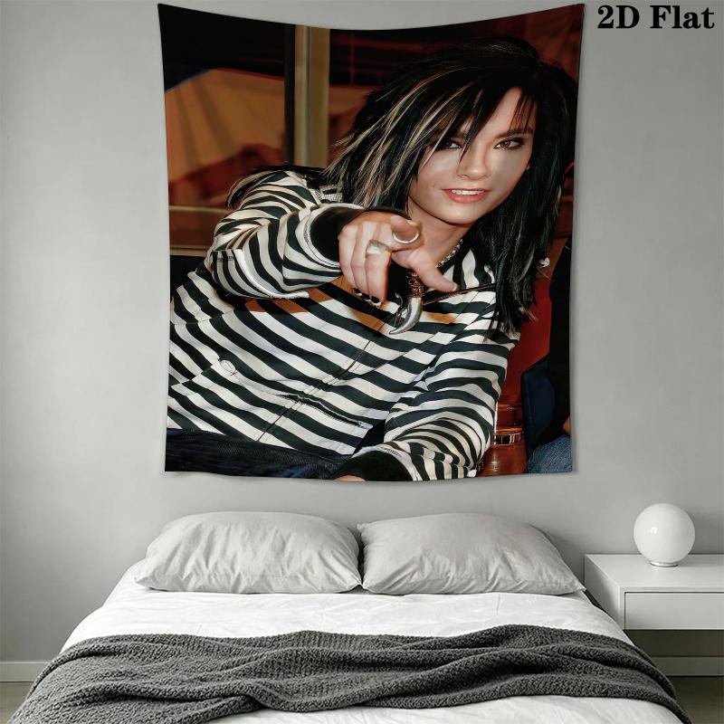 BILL KAULITZ Wall Tapestry Aesthetic Wall Hanging Printed Fabric Blanket Decorative Tapestries for Bedroom Living Room Home Decor