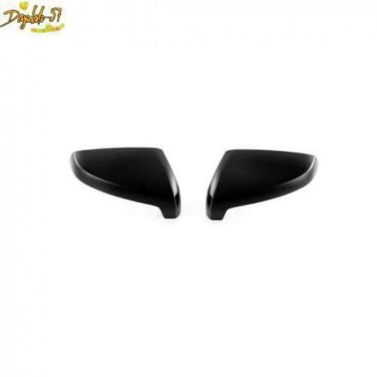 2PCS Matte Black Rearview Mirror Cover Cap Trim For Isuzu D-Max Dmax -