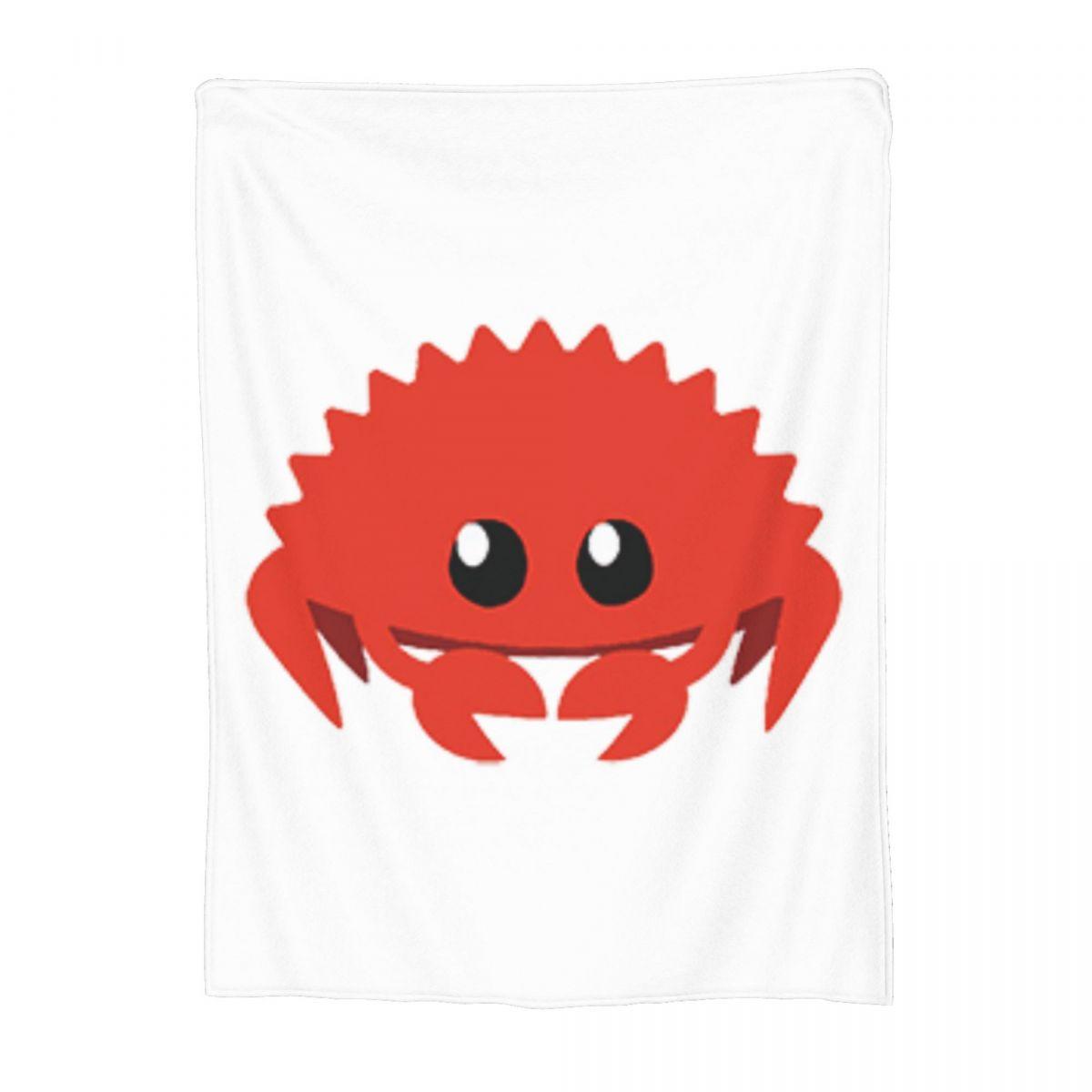 Rustlang Rust Programming Language Blanket Soft Warm Flannel Throw Blanket Plush for Bed Living room Picnic Travel Home Sofa Size: 75*100cm, Weight: 230 GSM
