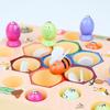 Holz Kinder multifunktionaler Clip Biene Angelspiel Tischspiel Eltern-Kind Fokus logisches Denken Spielzeug