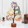 7 Chakra Crystal Tree of Life: Golden Wire Gemstone Healing Decor