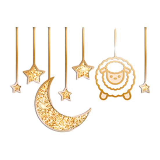 

Moon Stars Switch Sticker Cartoon Sheep Removable Peel And Stick Wall Decal for Kids Room Baby Nursery Bedroom Home Decoration 1pc