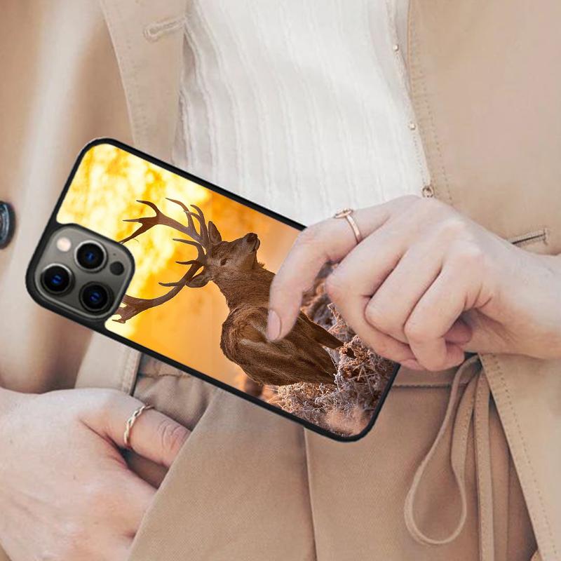 Deer In Tree Forest Magnetic Phone Case For APPLE iPhone 17 Air 16 14 13 12 Pro Max 15 Plus Wireless Charge With MagSafe Cover