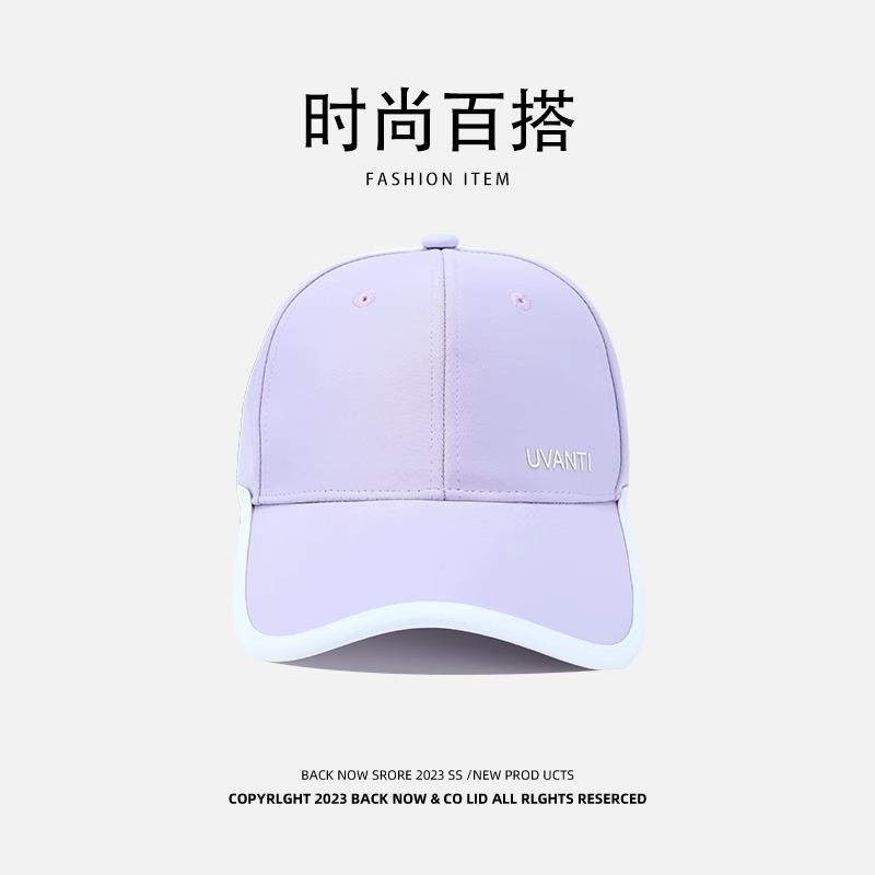 

Summer Ice-Cool Women s Baseball Cap with High Ponytail Quick-Drying UPF Protection UV Blocking Sunscreen Billed Hat фіолетовий
