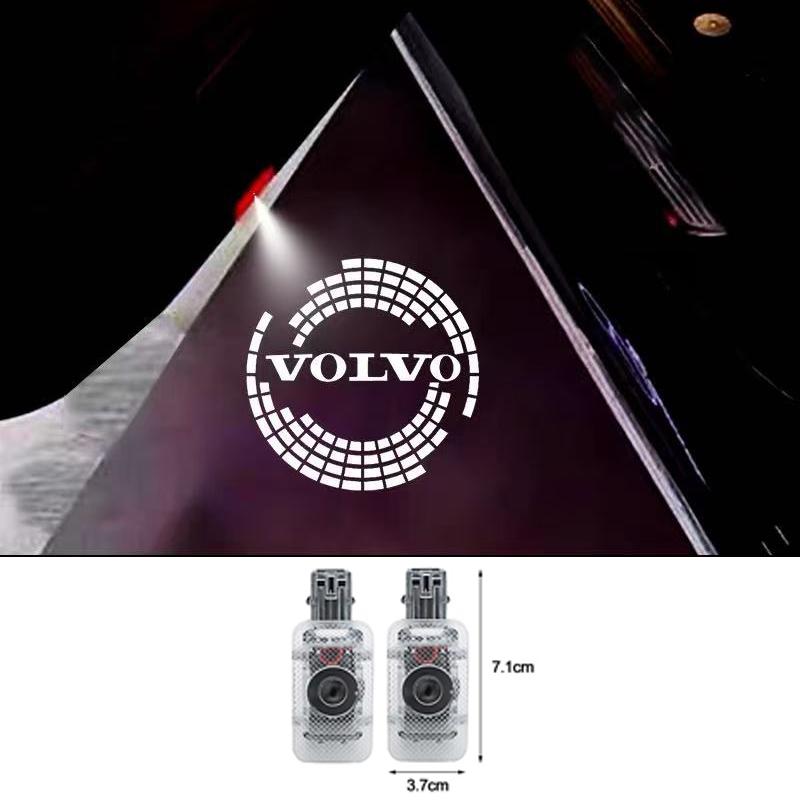 2Pcs HD Car Door Logo Welcome Light Projector Lamps For Volvo XC60 XC40 EX30 V60 V40 XC90 XC70 V50 S60 V70 S90 Olestar AWD S80