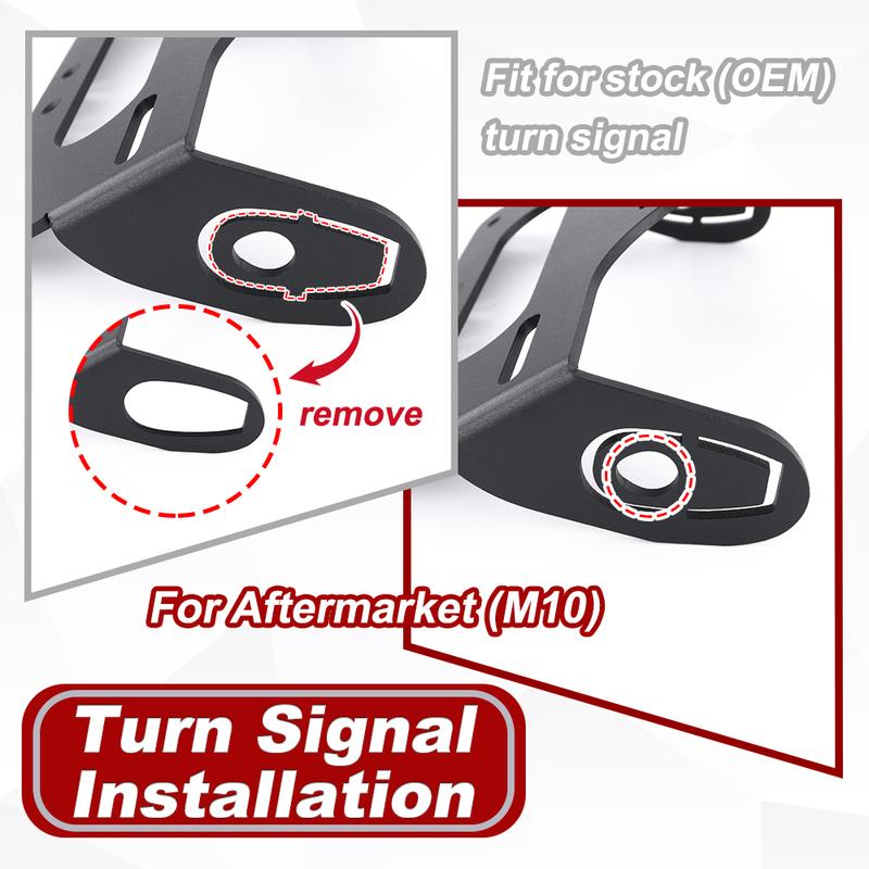 Fit For Kawasaki Ninja ZX-6R ZX6R 2009-2018 ZX-10R ZX10R 2008 License Plate Holder Bracket Rear Tail Tidy Fender Eliminator Kit