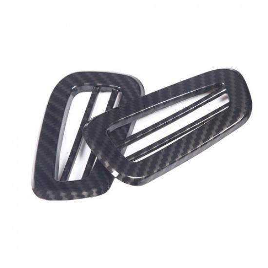 ABS Carbon Car A-Pillar Air Outlet Vent Trim For Corvette C8 Z06 Z51 -24